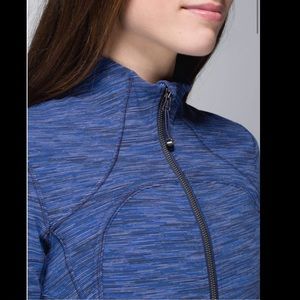 Lululemon Forme Define Jacket Space Stripe Cadet Blue Sz2